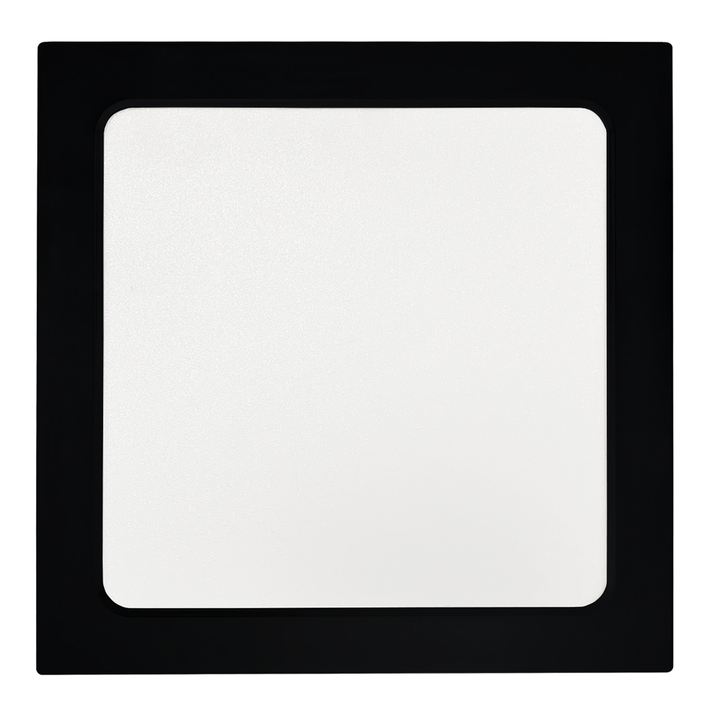 LED Aufbauleuchte in Schwarz, 18 W, 230 V, IP44-geschützt, 1800 lm, Lichtfarbe einstellbar, 227x35 mm, Deckenleuchte mit Diffusor, Badezimmerlampe
