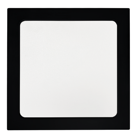 LED Aufbauleuchte in Schwarz, 18 W, 230 V, IP44-geschützt, 1800 lm, Lichtfarbe einstellbar, 227x35 mm, Deckenleuchte mit Diffusor, Badezimmerlampe