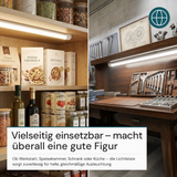 LED Unterbauleuchte, 120 cm, 36 W, 3850 lm, 3000-4000-6500 K, IP20, Lichtfarbe einstellbar, mit Anschlussblock, weiß