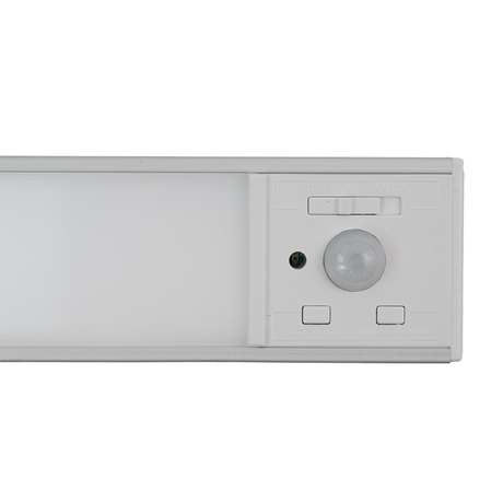LED Schrankbeleuchtung mit Bewegungsmelder, Silberton, 30 cm, dimmbar, einstellbare Lichtfarbe, USB-aufladbar, einfache Befestigung, Unterbauleuchte