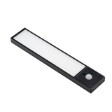LED Schrankbeleuchtung mit Bewegungsmelder, schwarz, 20 cm, dimmbar, einstellbare Lichtfarbe, USB-aufladbar, einfache Befestigung, Unterbauleuchte