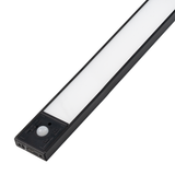 LED Schrankbeleuchtung mit Bewegungsmelder, schwarz, 40 cm, dimmbar, einstellbare Lichtfarbe, USB-aufladbar, einfache Befestigung, Unterbauleuchte