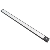 LED Schrankbeleuchtung mit Bewegungsmelder, schwarz, 60 cm, dimmbar, einstellbare Lichtfarbe, USB-aufladbar, einfache Befestigung, Unterbauleuchte