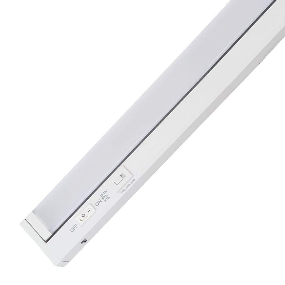 LED-Unterbauleuchte, schwenkbar, mit Schalter, 55 cm, 8 W, 800 lm, einstellbare Lichtfarbe, dimmbar, erweiterbar, Küchen- und Schrankbeleuchtung