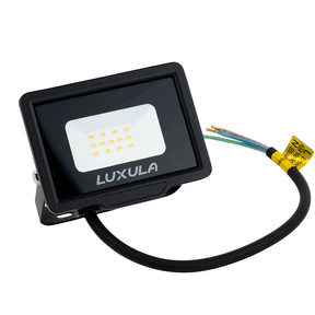 LED-Fluter, 10 W, 3000 K (warmweiß), 1000 lm, schwarz, IP65.