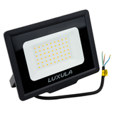LED-Fluter, 50 W, 3000 K (warmweiß), 5000 lm, schwarz, IP65.