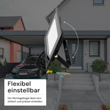 2er Pack LED-Fluter, 50 W, 4000 K (neutralweiß), 5000 lm, schwarz, IP65.