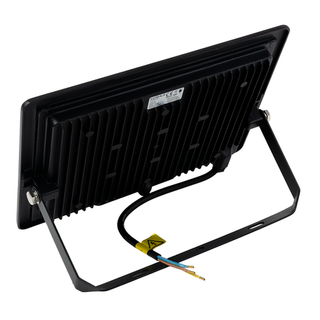 LED-Fluter, 100 W, 3000 K (warmweiß), 10000 lm, schwarz, IP65.