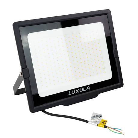 LED-Fluter, 200 W, 4000 K (neutralweiß), 20000 lm, schwarz, IP65.
