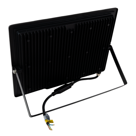 LED-Fluter, 300 W, 4000 K (neutralweiß), 30000 lm, schwarz, IP65.