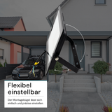 LED-Fluter, 150 W, 4000 K (neutralweiß), 15000 lm, schwarz, IP65.