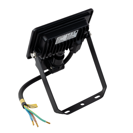 LED-Fluter mit Bewegungsmelder, 10 W, 4000 K (neutralweiß), 1000 lm, schwarz, IP65.