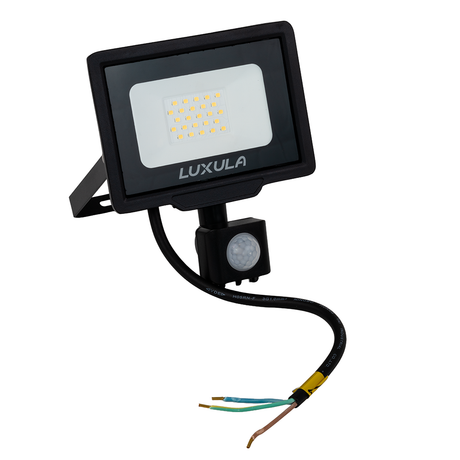 2er Pack LED-Fluter mit Bewegungsmelder, 20 W, 4000 K (neutralweiß), 2000 lm, schwarz, IP65.