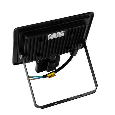 2er Pack LED-Fluter mit Bewegungsmelder, 30 W, 4000 K (neutralweiß), 3000 lm, schwarz, IP65.