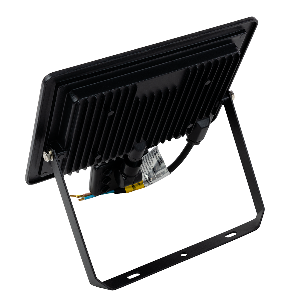 LED-Fluter mit Bewegungsmelder, 50 W, 4000 K (neutralweiß), 5000 lm, schwarz, IP65.