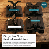 LED-Fluter, BeamPlug, 20 W, 4000 K (neutralweiß), 2400 lm, schwarz, energiesparend, verstellbare Leuchtrichtung, Plug-In Sensor Vorrichtung, IP65 Kabelverbinder, Wand- & Eckmontage