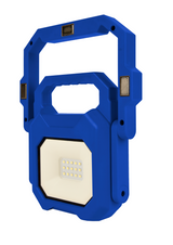 2er Set LED Baustrahler mit Akku, faltbar, 6 W, 800 lm, 4000 K (neutralweiß), IP54, 7 Stunden Lichtzeit, USB In- und Output, flexible Arbeitsleuchte.