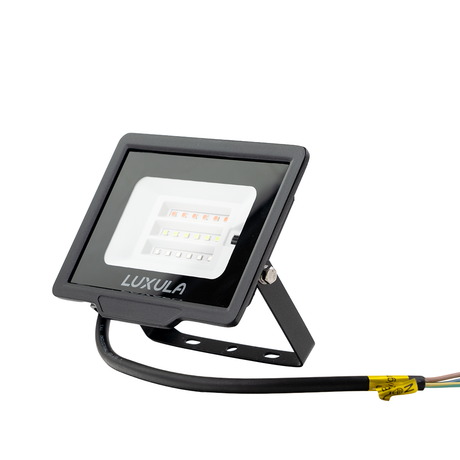 RGB LED-Fluter, 20 W, schwarz, IP65, mit Fernbedienung, RGBW-Farbwechsel