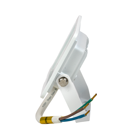 LED-Fluter, 10 W, 3000 K (warmweiß), 1000 lm, weiß, IP65.
