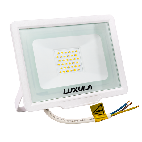 2er Pack LED-Fluter, 30 W, 4000 K (neutralweiß), 3000 lm, weiß, IP65.