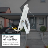 LED-Fluter, 50 W, 4000 K (neutralweiß), 5000 lm, weiß, IP65.