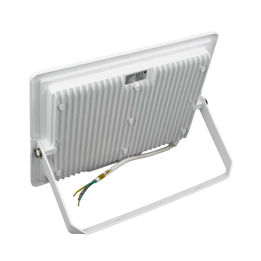 5er Pack LED-Fluter, 150 W, 4000 K (neutralweiß), 15000 lm, weiß, IP65.