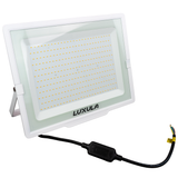LED-Fluter, 300 W, 3000 K (warmweiß), 30000 lm, weiß, IP65.