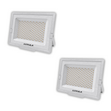2er Pack LED-Fluter, 150 W, 4000 K (neutralweiß), 15000 lm, weiß, IP65.