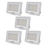 5er Pack LED-Fluter, 150 W, 4000 K (neutralweiß), 15000 lm, weiß, IP65.
