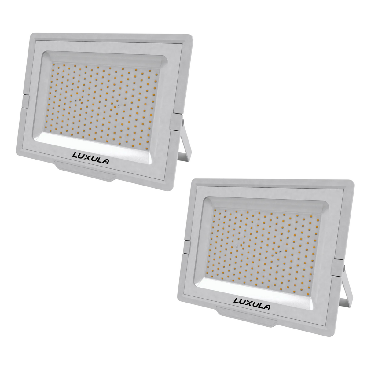 2er Pack LED-Fluter, 300 W, 4000 K (neutralweiß), 30000 lm, weiß, IP65.