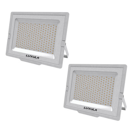 2er Pack LED-Fluter, 300 W, 4000 K (neutralweiß), 30000 lm, weiß, IP65.