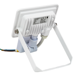 LED-Fluter mit Bewegungsmelder, 10 W, 4000 K (neutralweiß), 1000 lm, weiß, IP65.