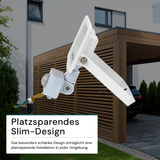 LED-Fluter mit Bewegungsmelder, 10 W, 4000 K (neutralweiß), 1000 lm, weiß, IP65.