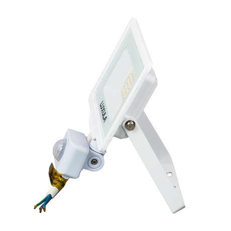 2er Pack LED-Fluter mit Bewegungsmelder, 20 W, 4000 K (neutralweiß), 2000 lm, weiß, IP65.