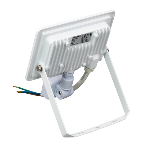 LED-Fluter mit Bewegungsmelder, 20 W, 4000 K (neutralweiß), 2000 lm, weiß, IP65.