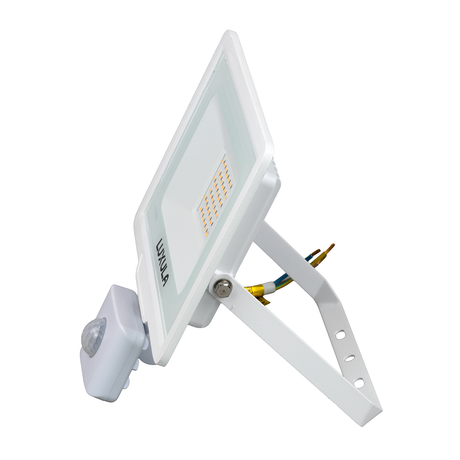 2er Pack LED-Fluter mit Bewegungsmelder, 30 W, 4000 K (neutralweiß), 3000 lm, weiß, IP65.