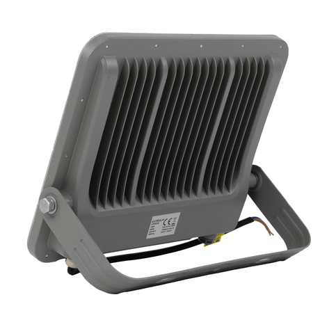 LED-Fluter, 150 W, 4000 K (neutralweiß), 18500 lm, grau, IP65.