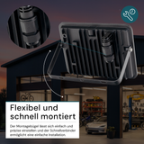 LED-Fluter mit Schnellverbinder, rahmenloses Design, 30 W, 4000 K (neutralweiß), 3000 lm, IP65