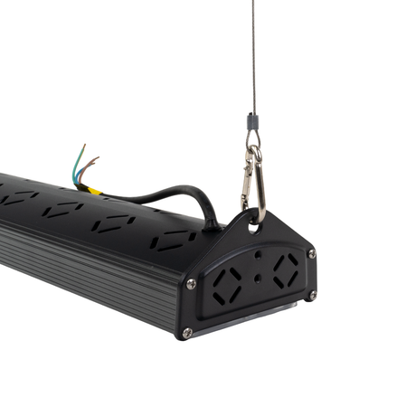 10er Pack LED-Hallenleuchte, linear, 50 W, 6000 lm, 5000 K (neutralweiß), IP65, EPISTAR LED, schwarz