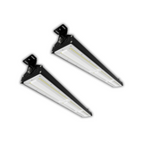 2er Pack LED-Hallenleuchte, linear, 150 W, 18000 lm, 5000 K (neutralweiß), IP65, EPISTAR LED, schwarz.