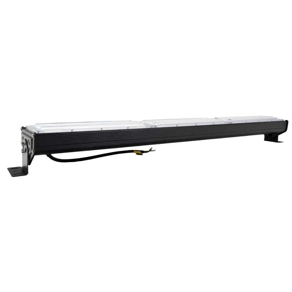 2er Pack LED-Hallenleuchte, linear, 150 W, 18000 lm, 5000 K (neutralweiß), IP65, EPISTAR LED, schwarz