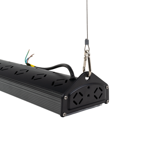 5er Pack LED-Hallenleuchte, linear, 150 W, 18000 lm, 5000 K (neutralweiß), IP65, EPISTAR LED, schwarz