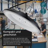 8er Pack LED-HighBay, UFO, 100 W, 10000 lm, 5000 K (neutralweiß), IP65, EPISTAR