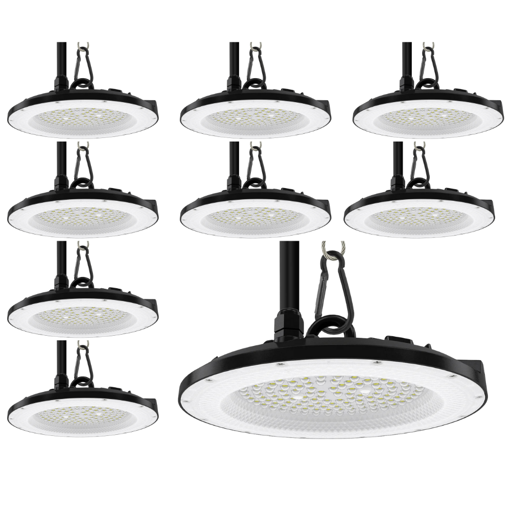 10er Pack LED-HighBay, UFO, 100 W, 10000 lm, 5000 K (neutralweiß), IP65, EPISTAR.