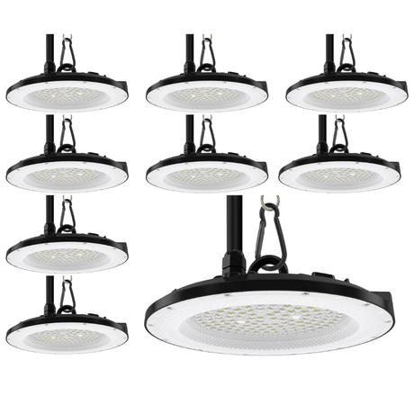 10er Pack LED-HighBay, UFO, 100 W, 10000 lm, 5000 K (neutralweiß), IP65, EPISTAR.