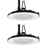 2er Pack LED-HighBay, UFO, 200 W, 20000 lm, 5000 K (neutralweiß), IP65, EPISTAR.