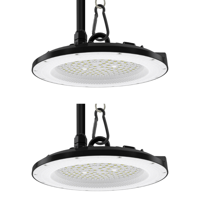 2er Pack LED-HighBay, UFO, 200 W, 20000 lm, 5000 K (neutralweiß), IP65, EPISTAR.