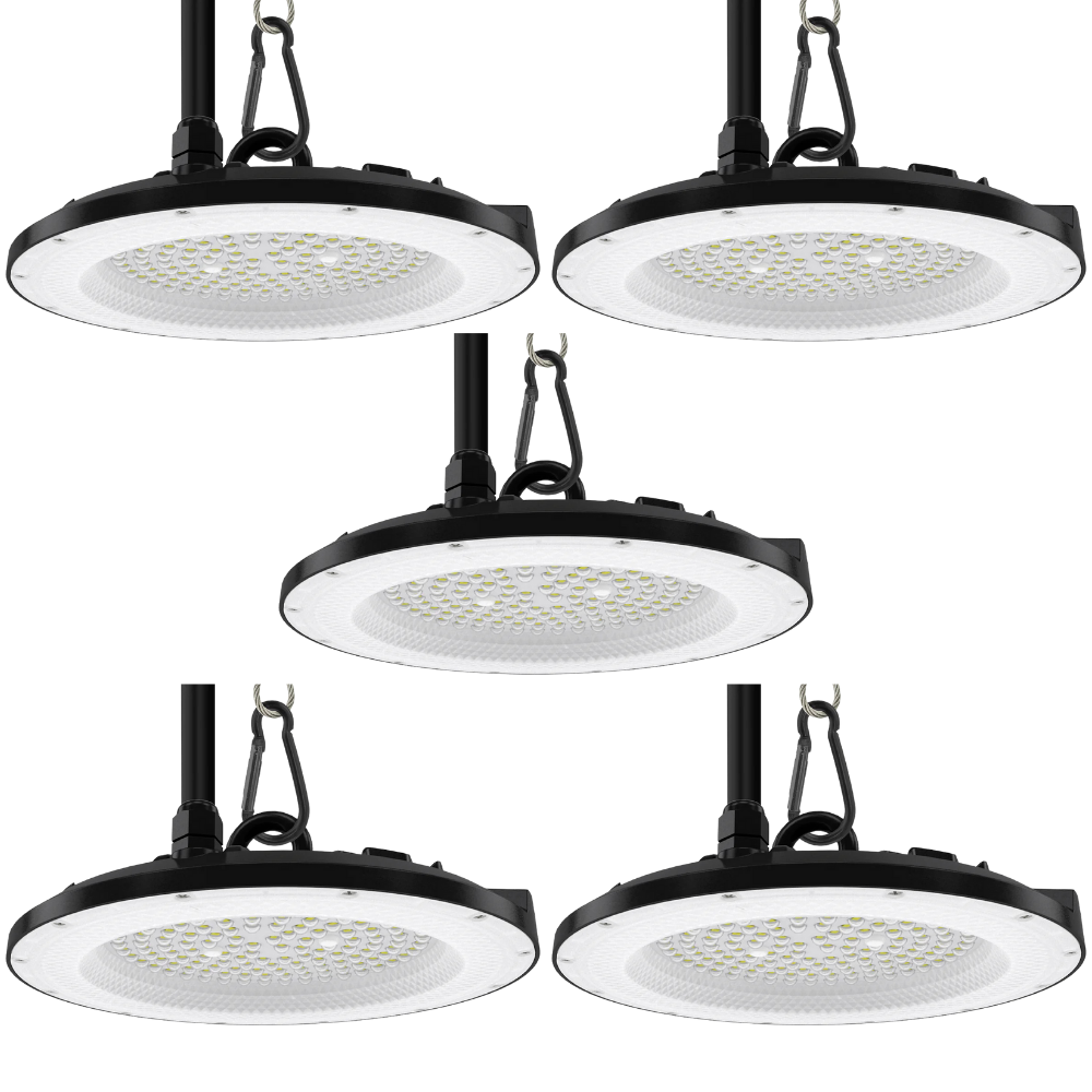 5er Pack LED-HighBay, UFO, 100 W, 10000 lm, 5000 K (neutralweiß), IP65, EPISTAR.