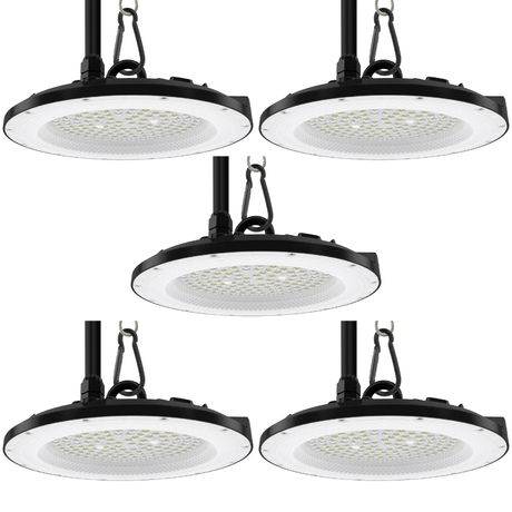 5er Pack LED-HighBay, UFO, 100 W, 10000 lm, 5000 K (neutralweiß), IP65, EPISTAR.