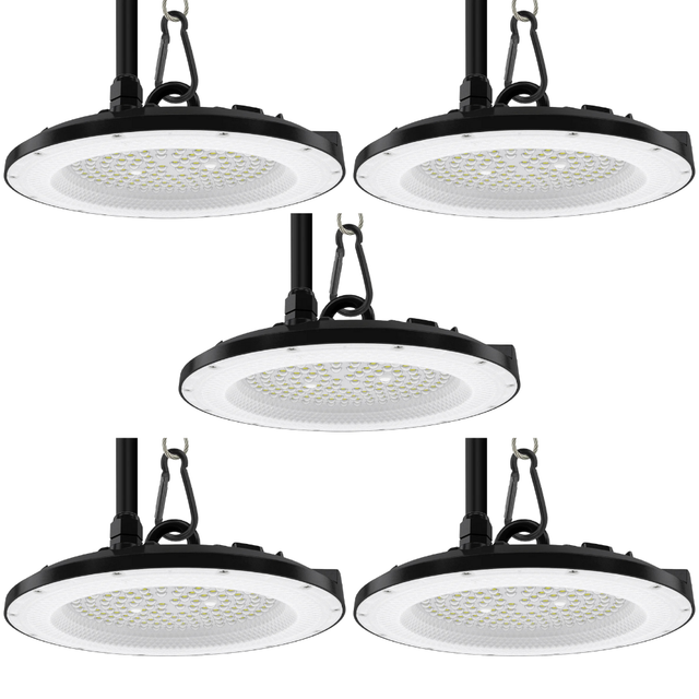 5er Pack LED-HighBay, UFO, 100 W, 10000 lm, 5000 K (neutralweiß), IP65, EPISTAR.